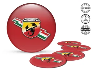 Fiat Abarth Radplaketten Ausgabe Premium Autoembleme